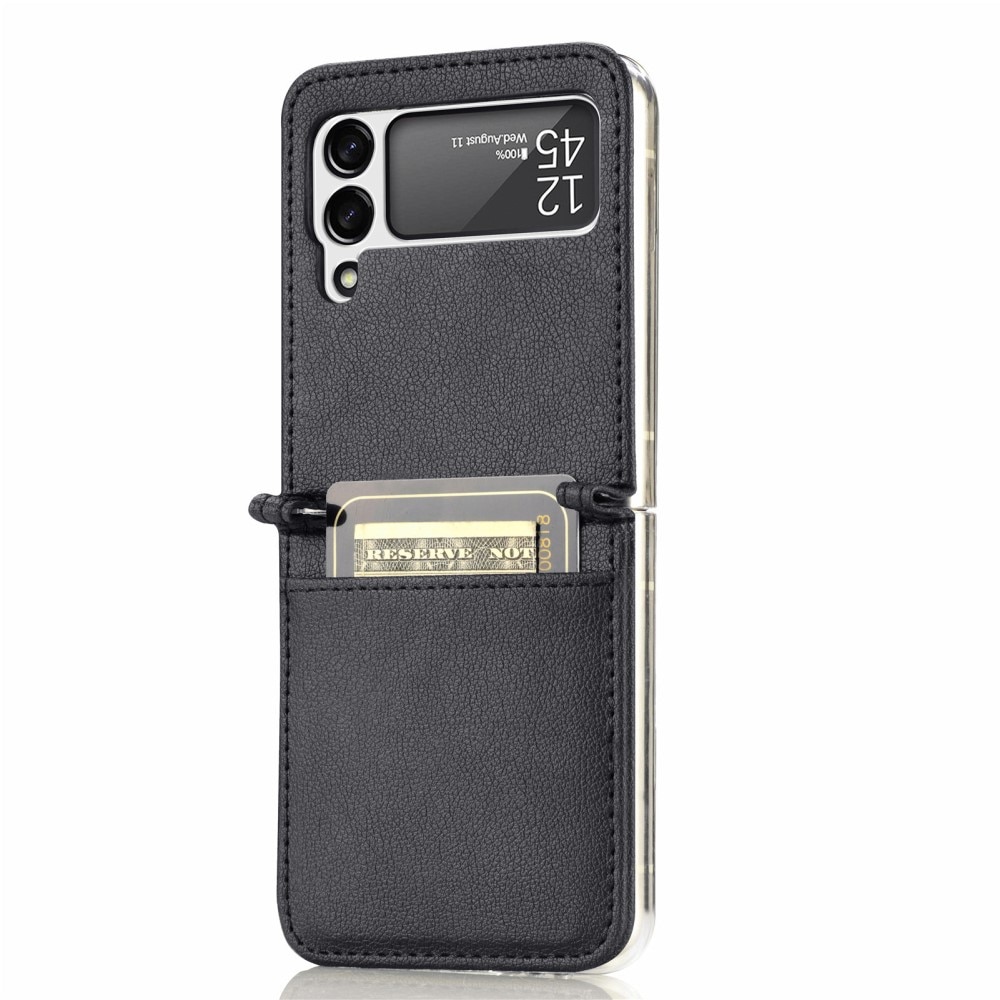 Cover portafoglio Slim Card Wallet Samsung Galaxy Z Flip 3 Nero