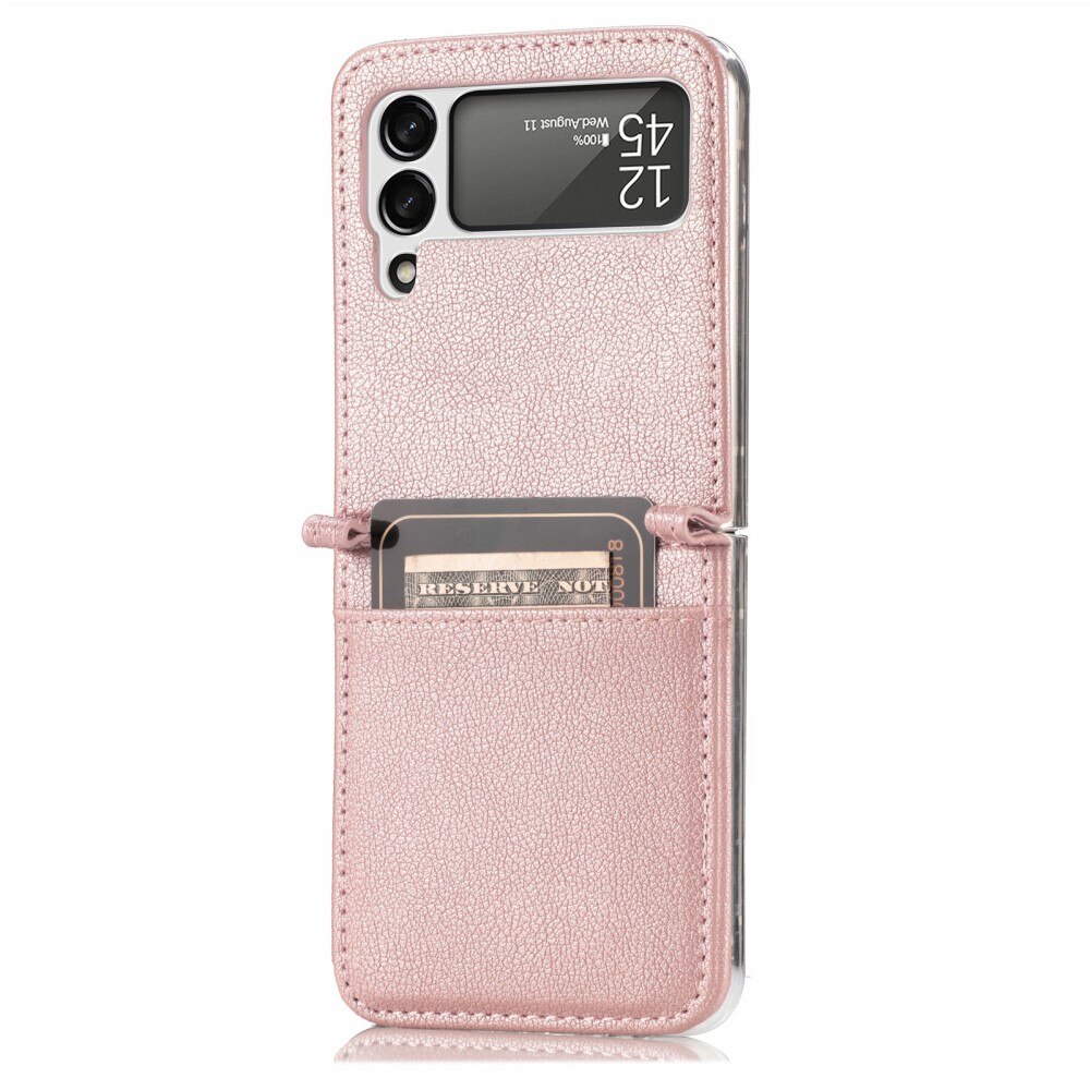 Cover portafoglio Slim Card Wallet Samsung Galaxy Z Flip 3 Rosa