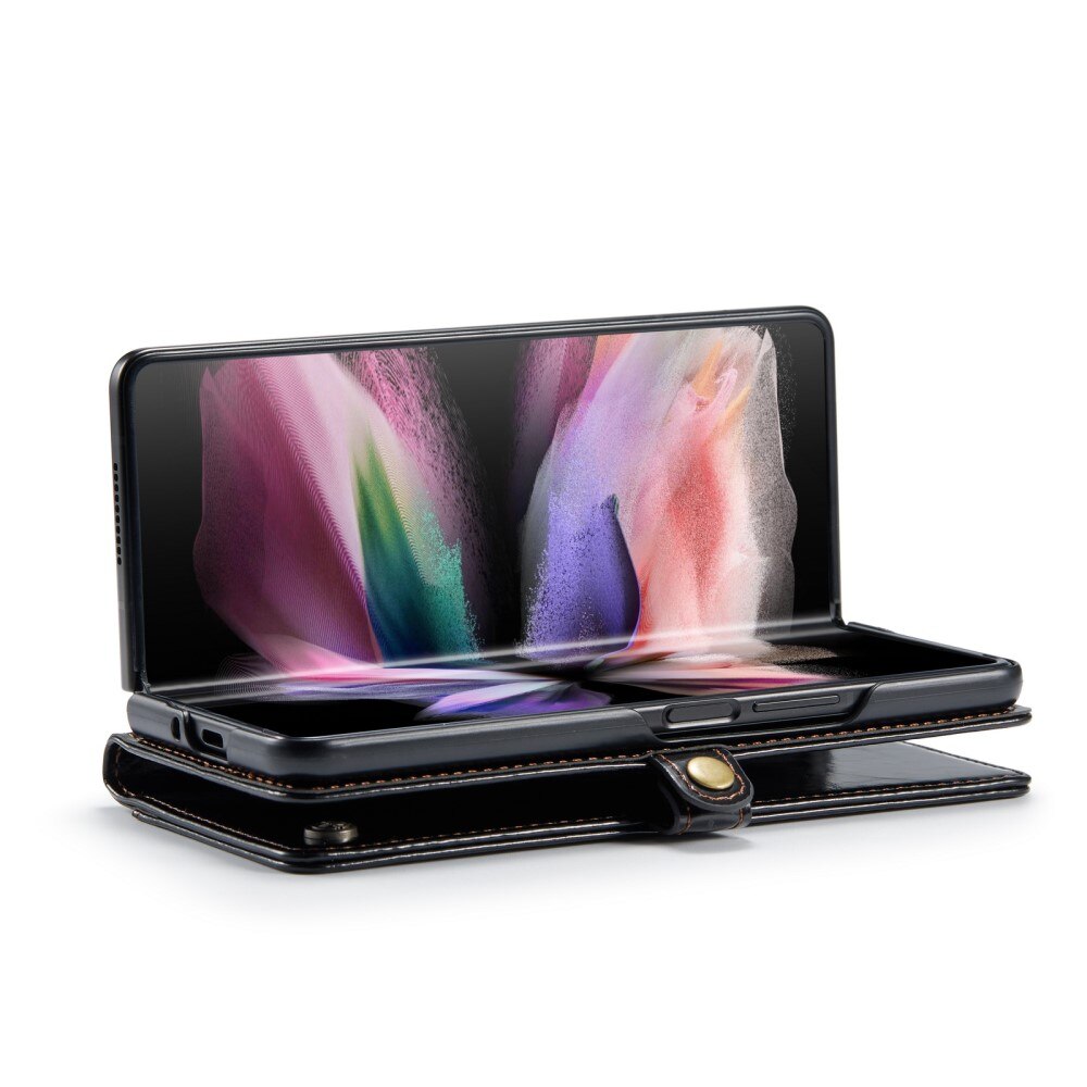 Custodia in pelle Samsung Galaxy Z Fold 3 Nero