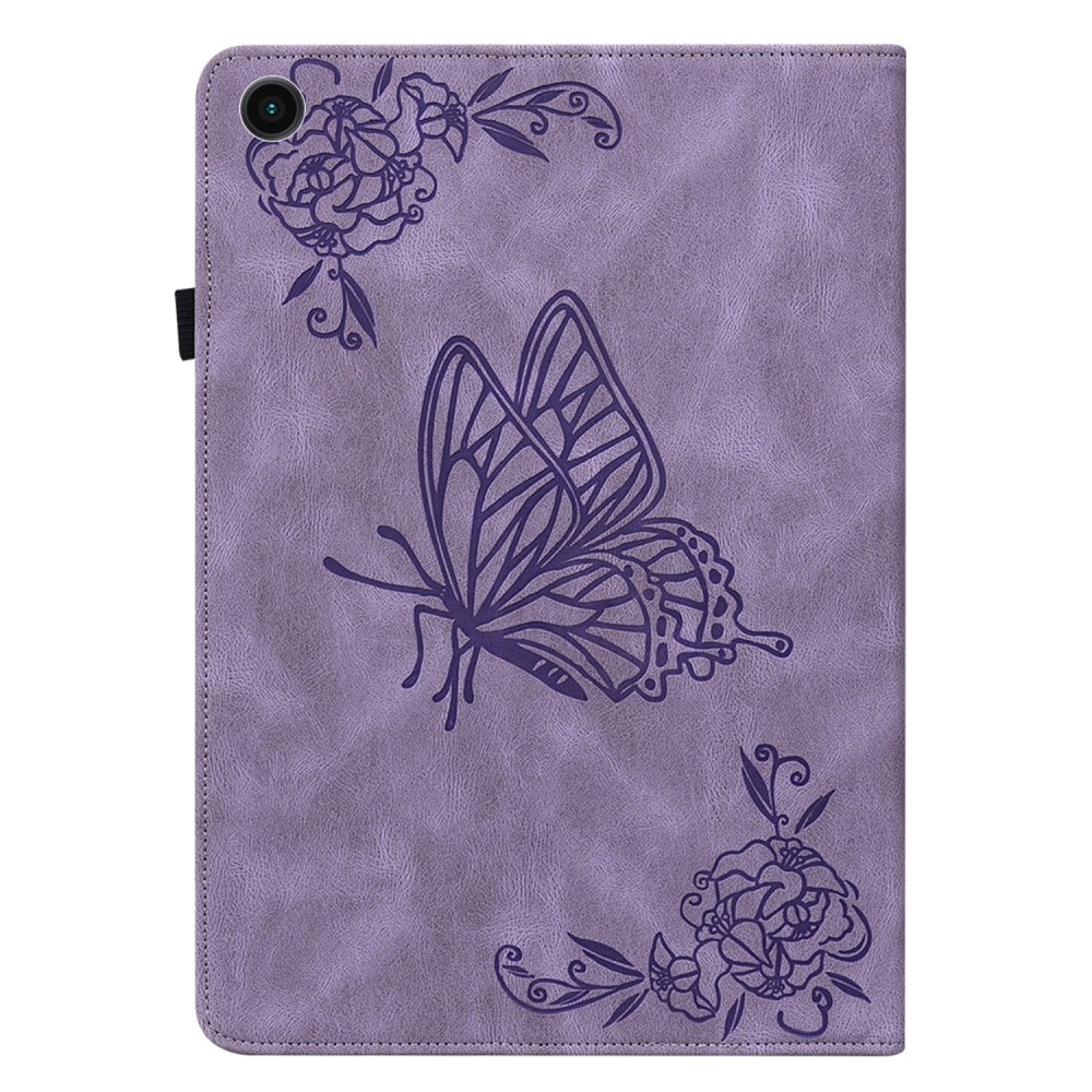 Custodia in pelle con farfalla Samsung Galaxy Tab A8 10.5 Viola