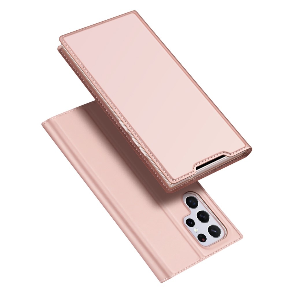 Cover portafoglio Skin Pro Series Samsung Galaxy S22 Ultra Rose Gold