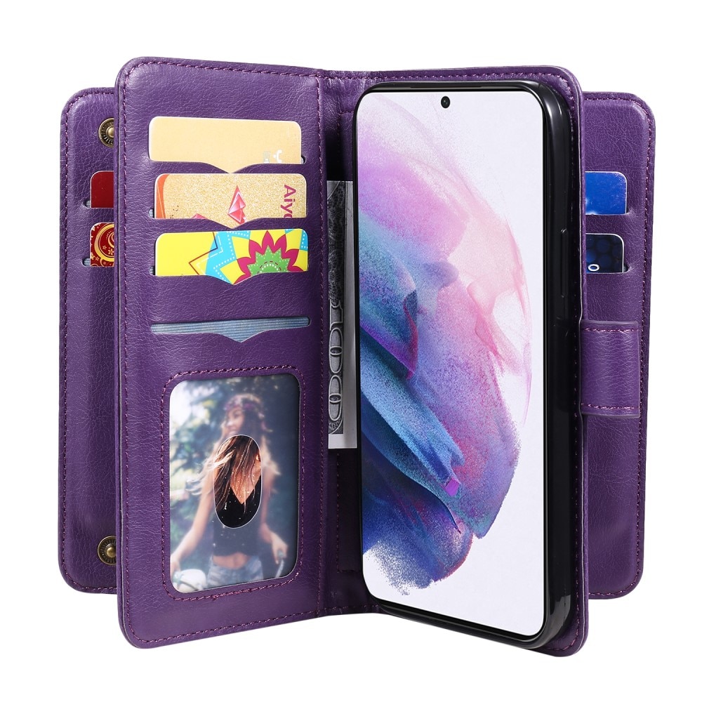 Cover portafoglio Multi-slot Samsung Galaxy S22, viola
