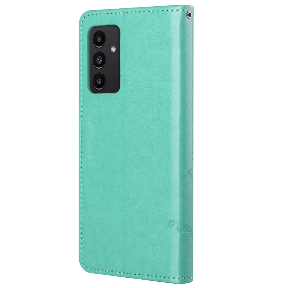 Custodia in pelle a farfalle per Samsung Galaxy A13, verde