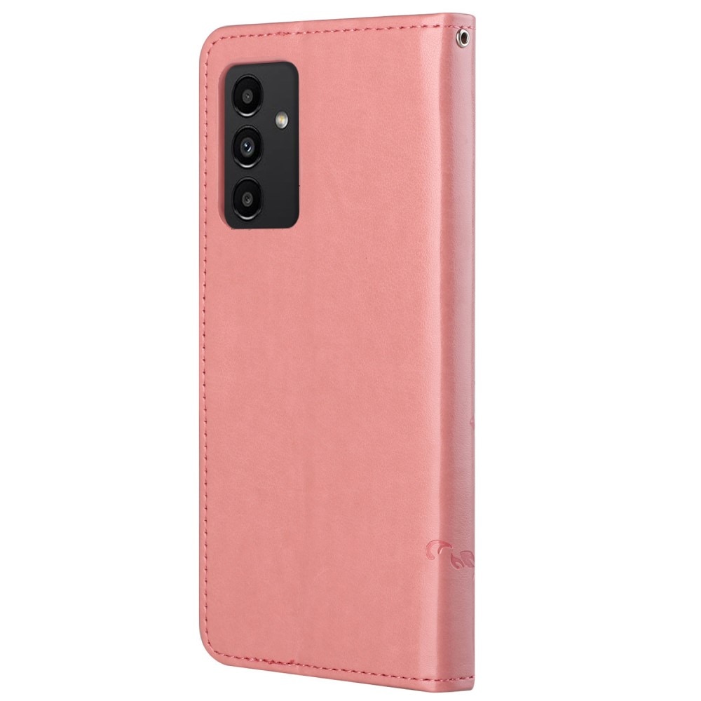 Custodia in pelle a farfalle per Samsung Galaxy A13, Rosa