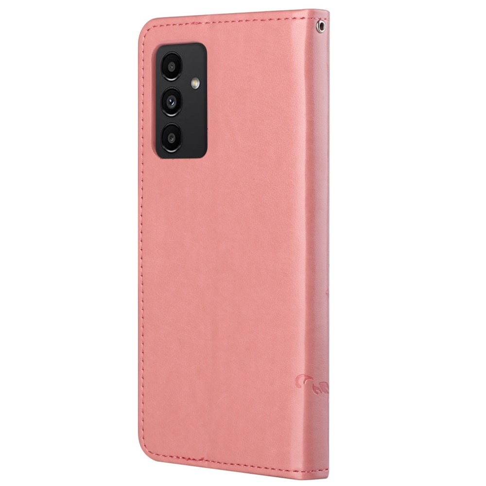 Custodia in pelle a farfalle per Samsung Galaxy A13, rosa