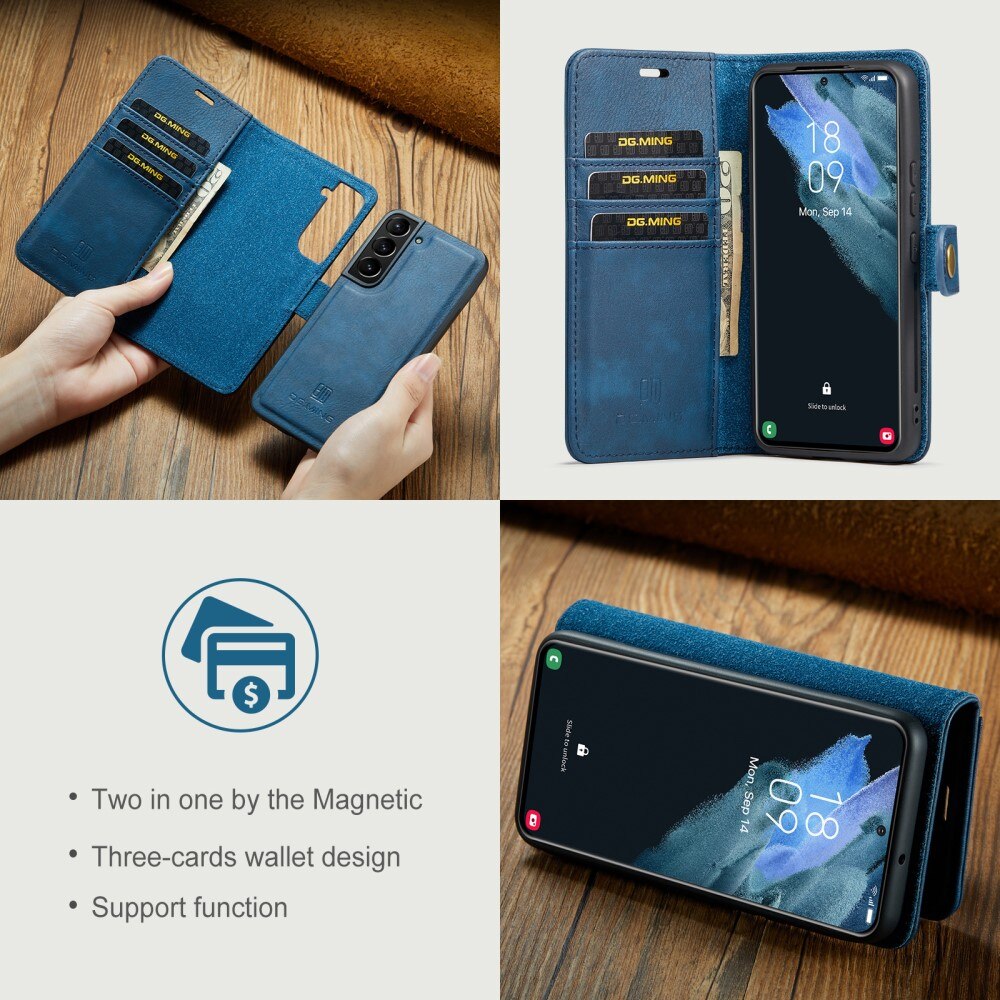 Cover portafoglio Magnet Wallet Samsung Galaxy S22 Plus Blu