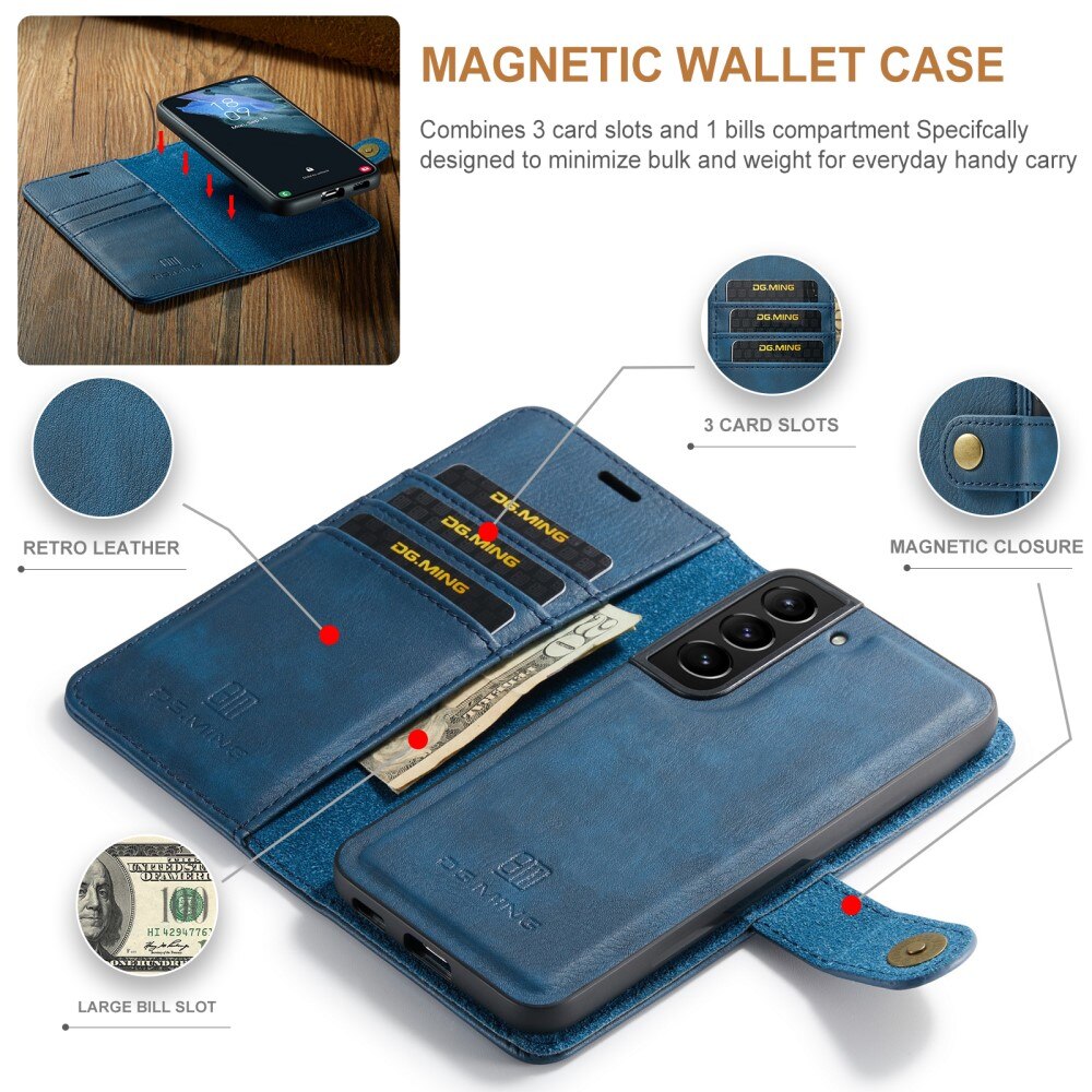 Cover portafoglio Magnet Wallet Samsung Galaxy S22 Plus Blu