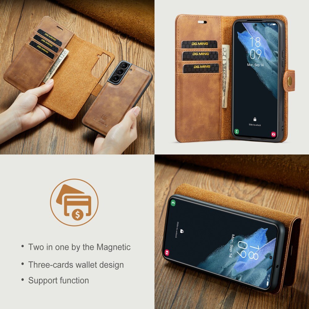 Cover portafoglio Magnet Wallet Samsung Galaxy S22 Plus Cognac