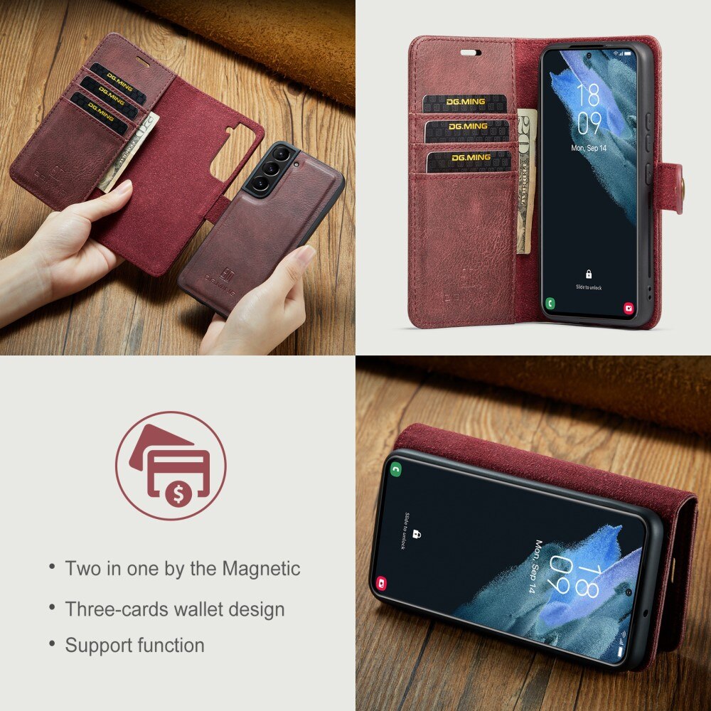 Cover portafoglio Magnet Wallet Samsung Galaxy S22 Rosso