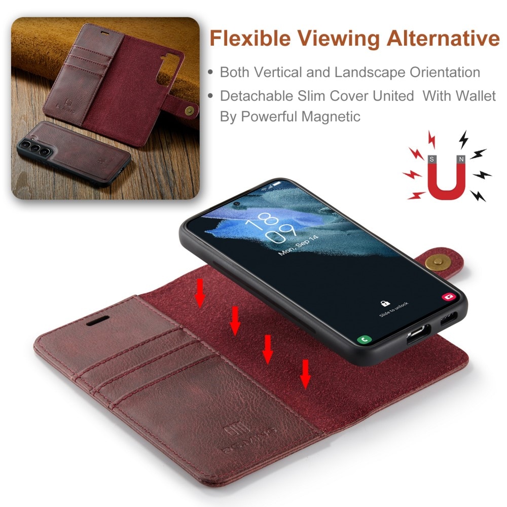 Cover portafoglio Magnet Wallet Samsung Galaxy S22 Red