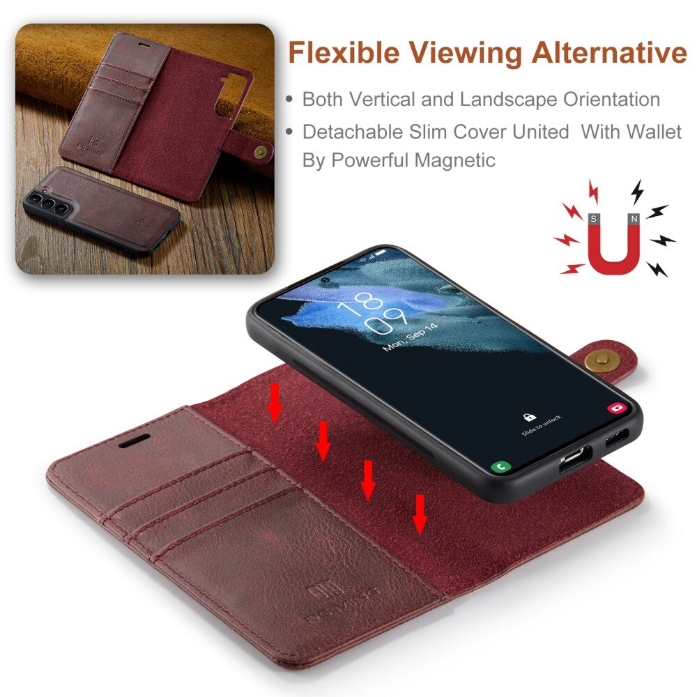 Cover portafoglio Magnet Wallet Samsung Galaxy S22 Rosso