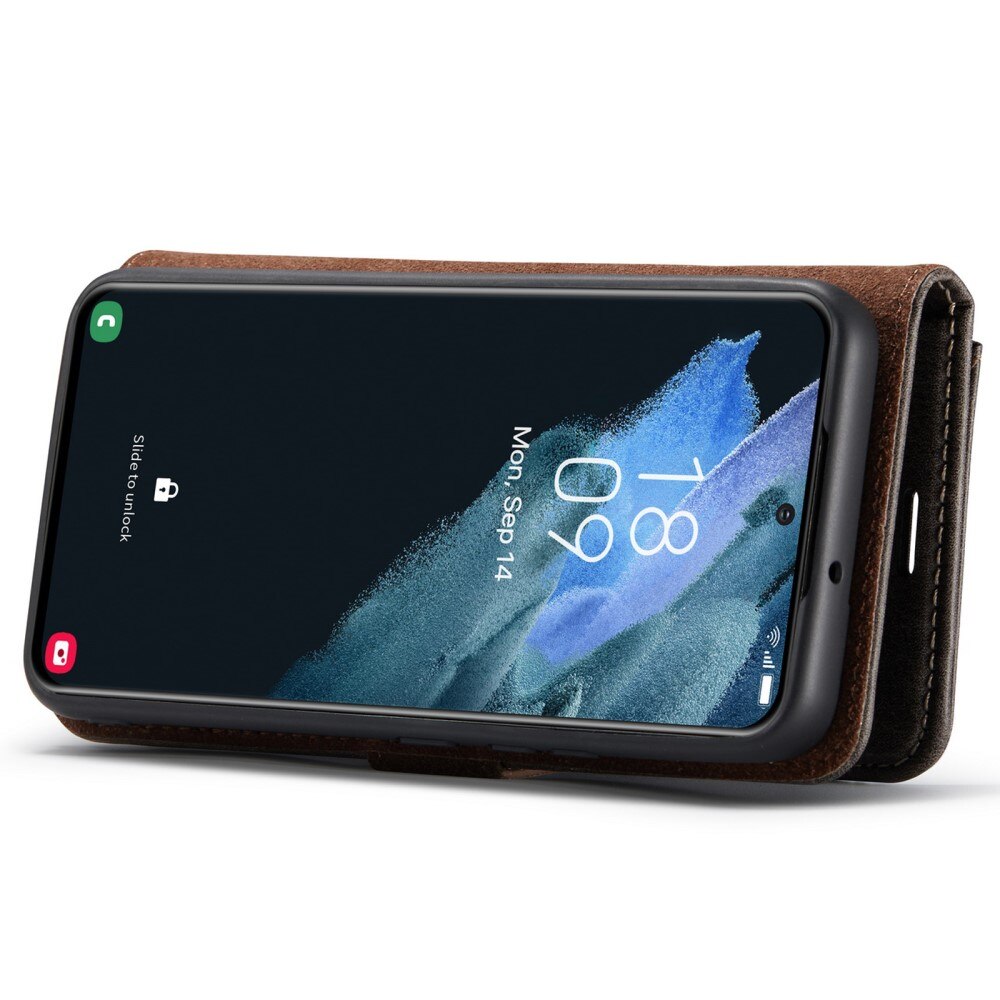 Cover portafoglio Magnet Wallet Samsung Galaxy S22 Brown