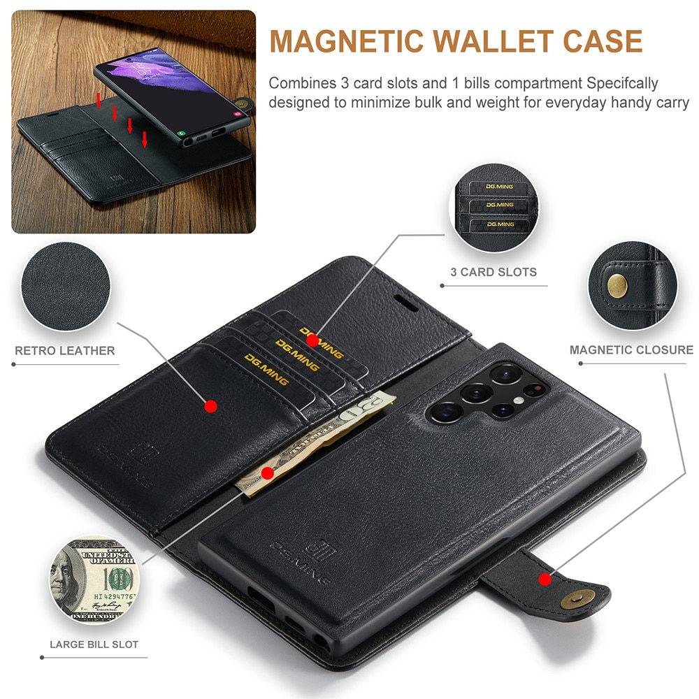 Cover portafoglio Magnet Wallet Samsung Galaxy S22 Ultra Black