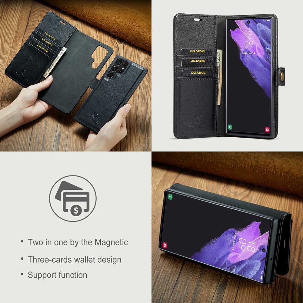 Cover portafoglio Magnet Wallet Samsung Galaxy S22 Ultra Black