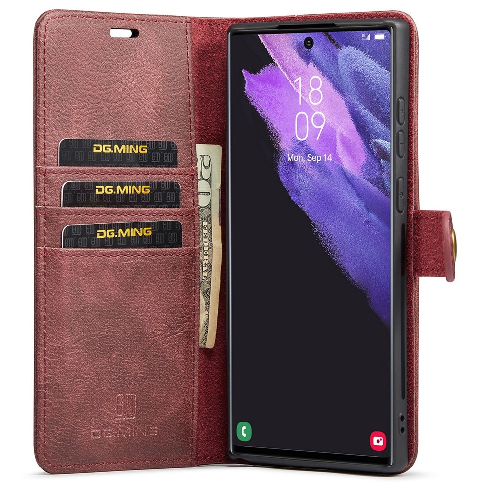 Cover portafoglio Magnet Wallet Samsung Galaxy S22 Ultra Rosso