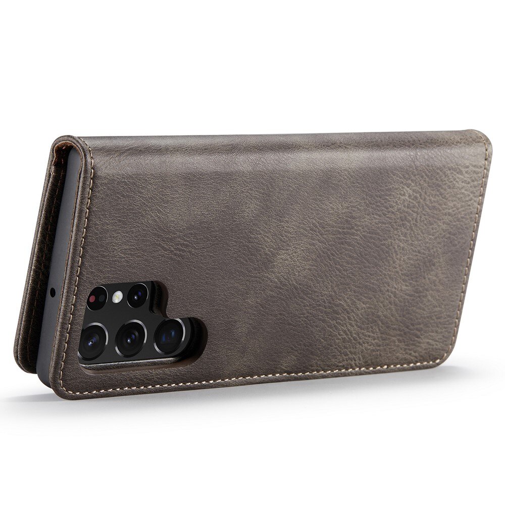 Cover portafoglio Magnet Wallet Samsung Galaxy S22 Ultra Marrone