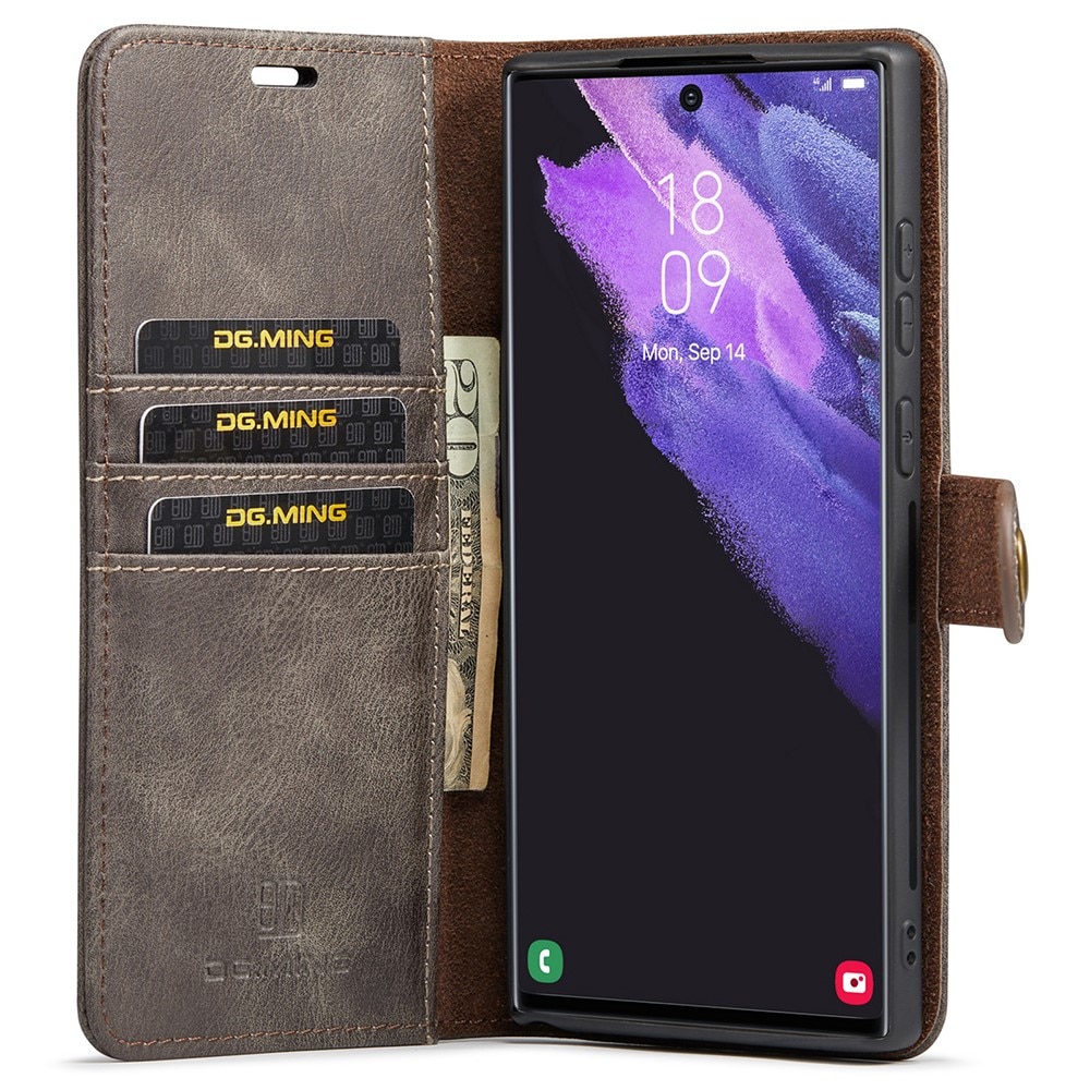 Cover portafoglio Magnet Wallet Samsung Galaxy S22 Ultra Brown