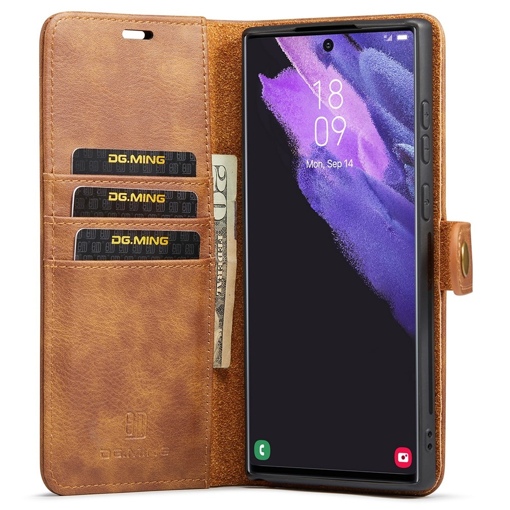 Cover portafoglio Magnet Wallet Samsung Galaxy S22 Ultra Cognac