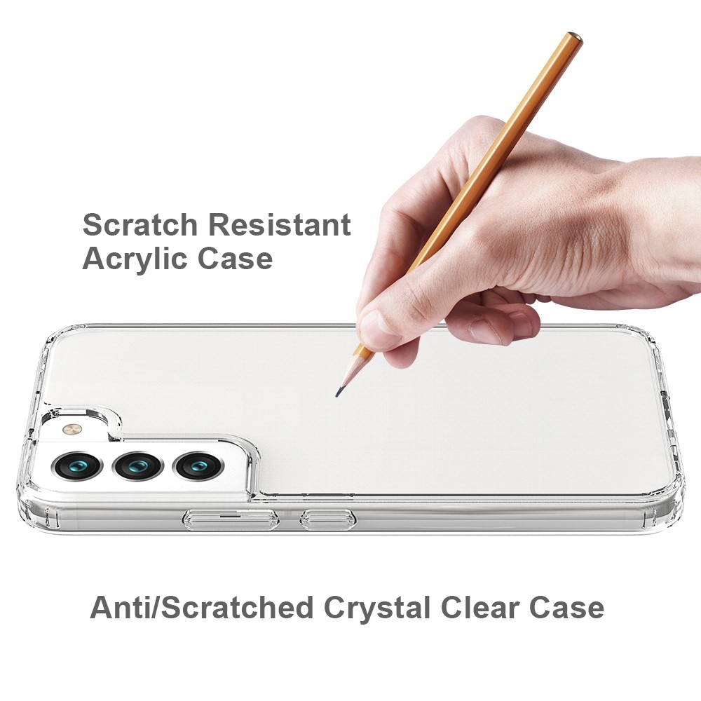 Cover ibrido Crystal Hybrid per Samsung Galaxy S22, trasparente