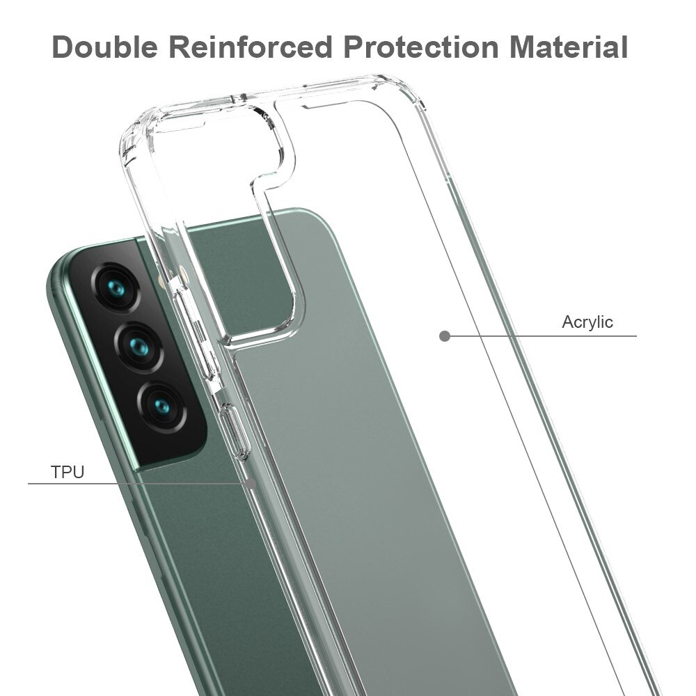 Cover ibrido Crystal Hybrid per Samsung Galaxy S22 Plus, trasparente