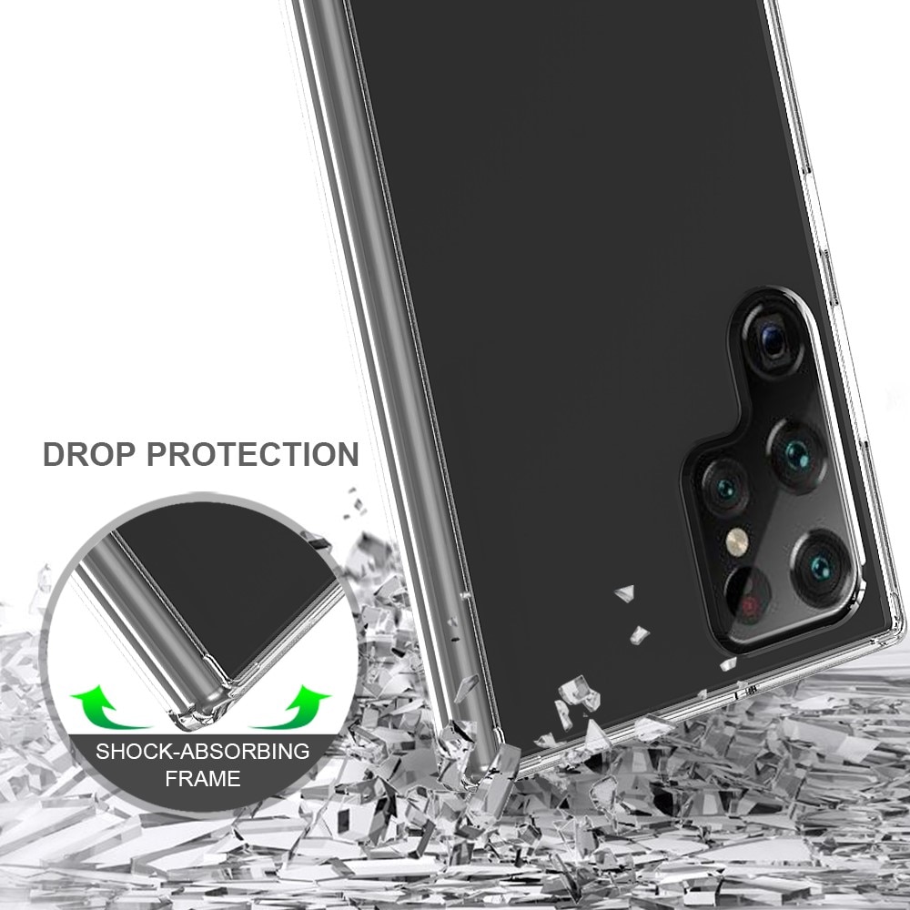 Cover ibrido Crystal Hybrid per Samsung Galaxy S22 Ultra, trasparente