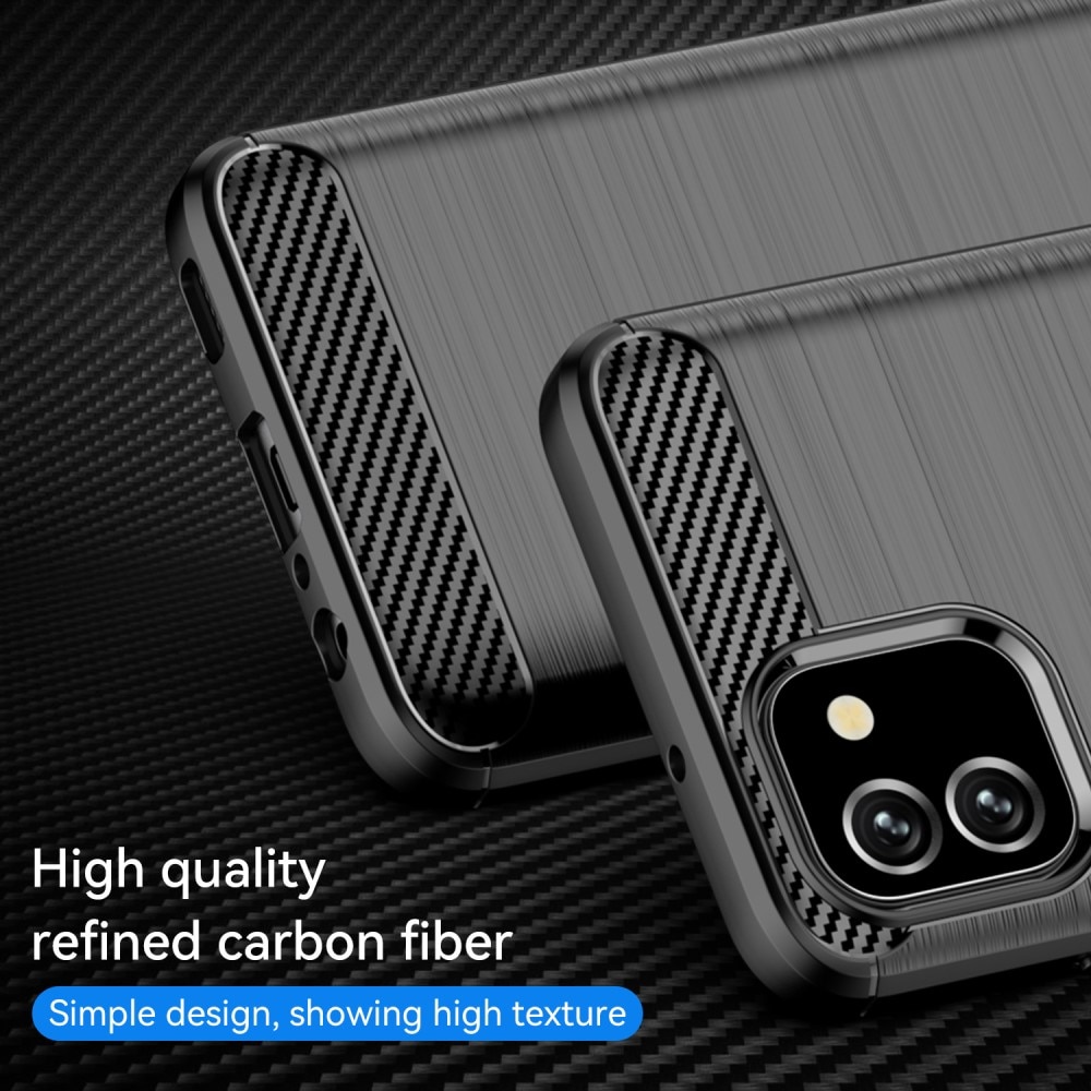 Cover TPU Brushed Samsung Galaxy A03 Nero