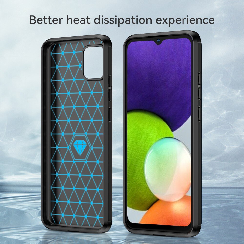 Cover TPU Brushed Samsung Galaxy A03 Nero