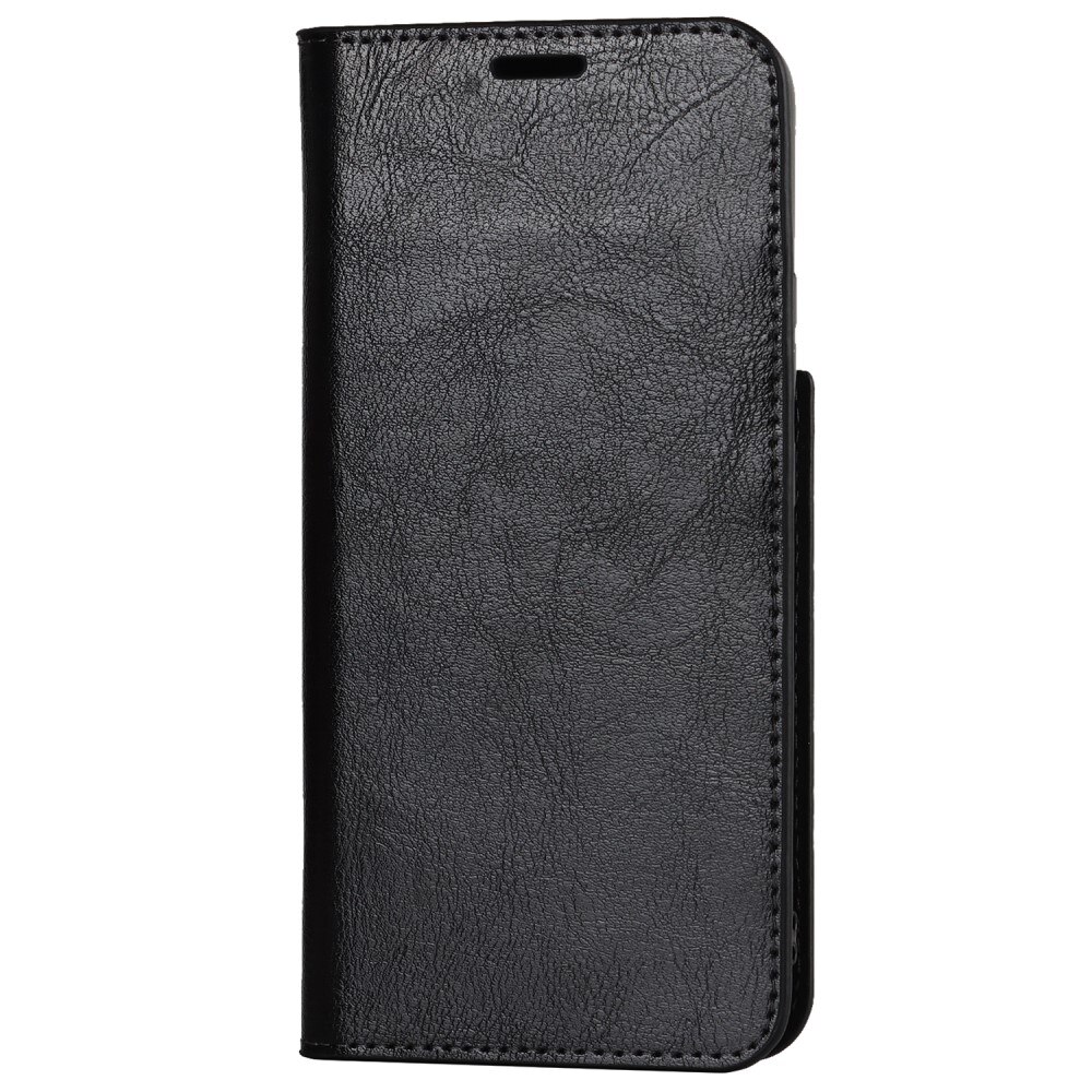 Cover Portafoglio in vera pelle Samsung Galaxy S22 nero