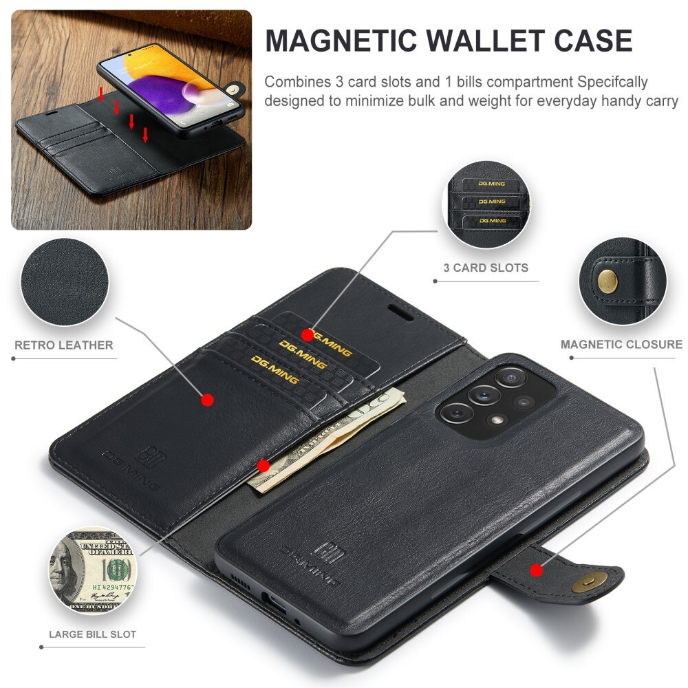 Cover portafoglio Magnet Wallet Samsung Galaxy A73 5G Nero