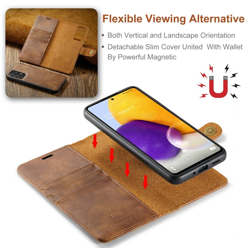 Cover portafoglio Magnet Wallet Samsung Galaxy A73 5G Cognac