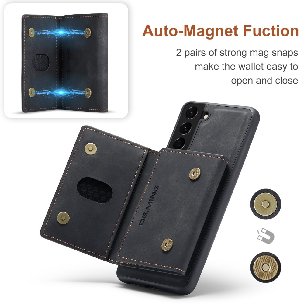 Cover Magnetic Card Slot Samsung Galaxy S22 Plus Black