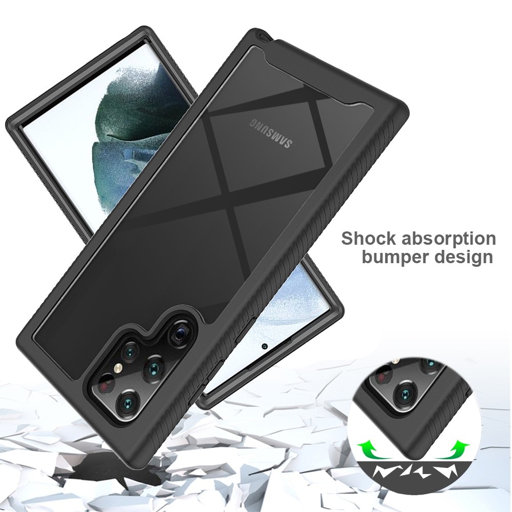 Cover protezione totale Samsung Galaxy S22 Ultra Nero