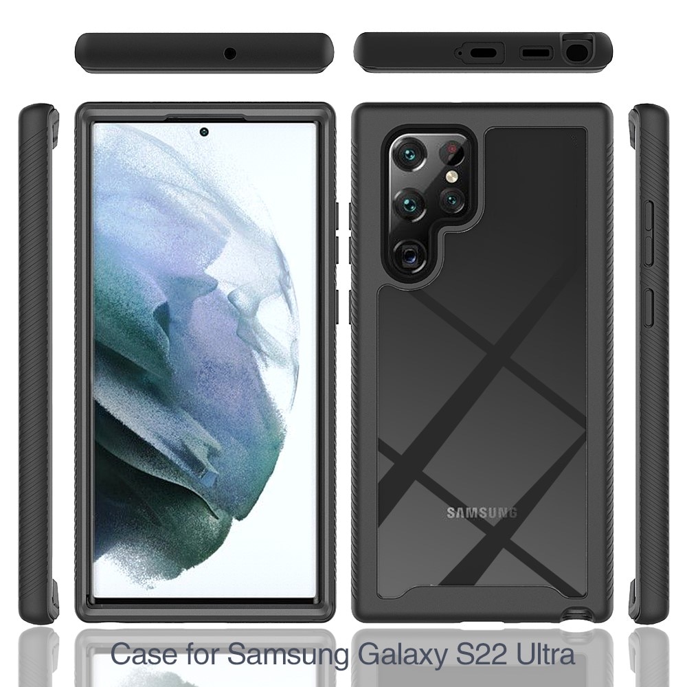 Cover protezione totale Samsung Galaxy S22 Ultra Nero