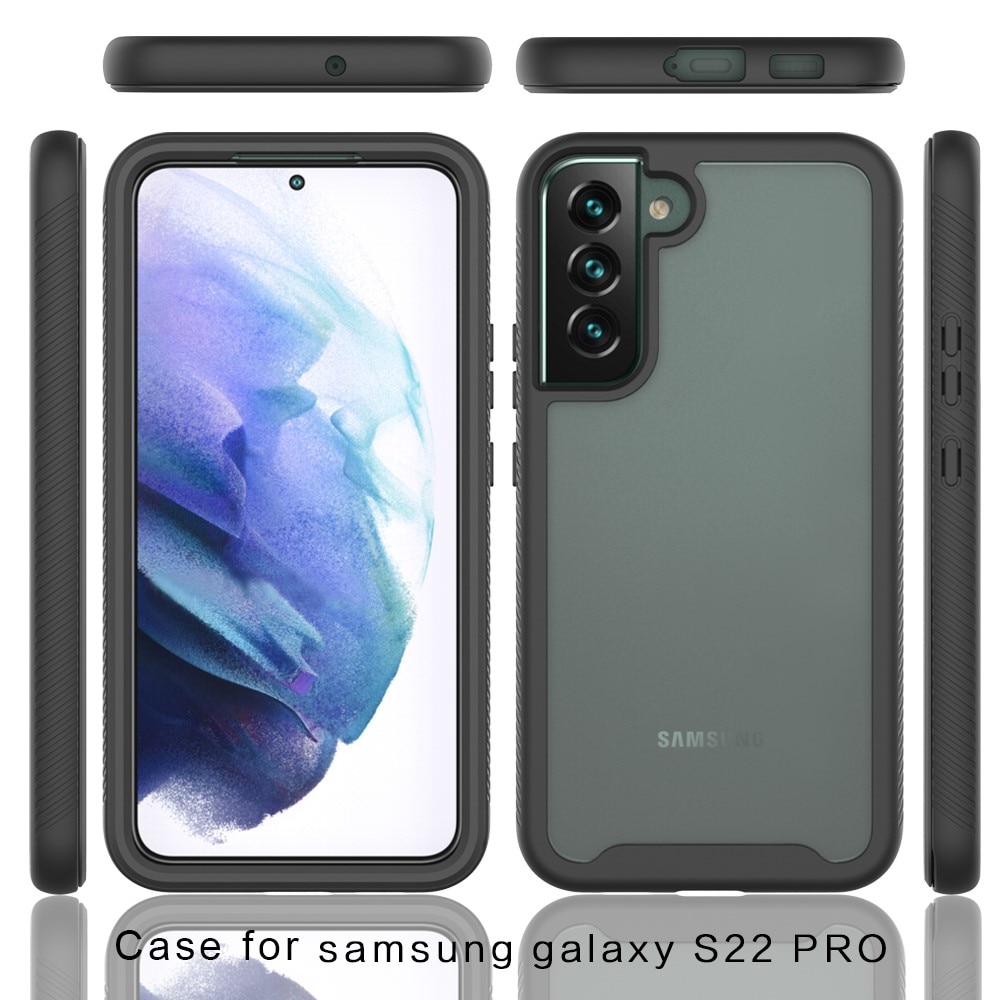 Cover protezione totale Samsung Galaxy S22 Plus Nero