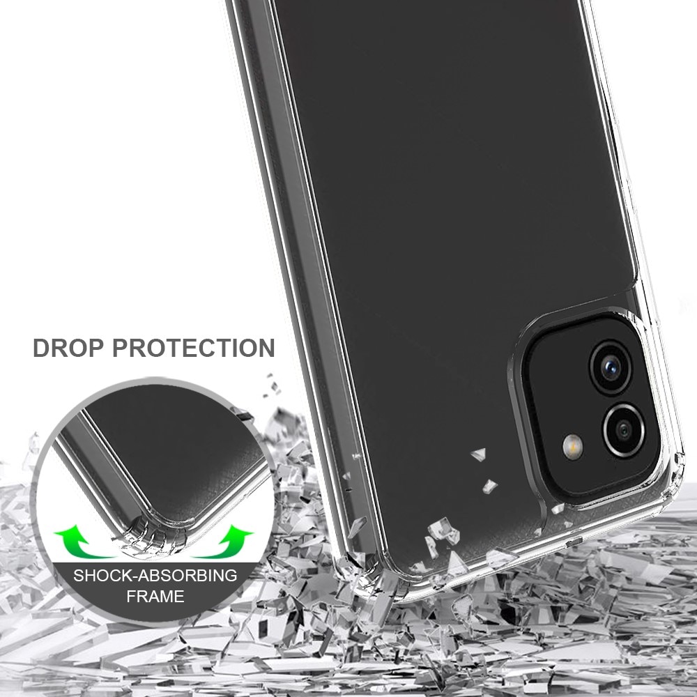 Cover ibrido Crystal Hybrid per Samsung Galaxy A03, trasparente