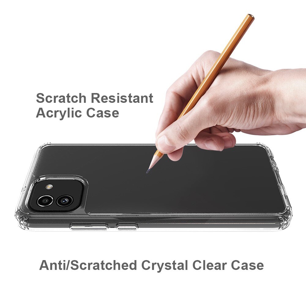 Cover ibrido Crystal Hybrid per Samsung Galaxy A03, trasparente