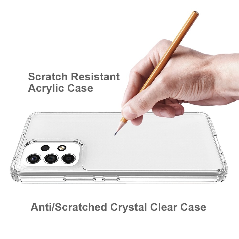 Cover ibrido Crystal Hybrid per Samsung Galaxy A53, trasparente