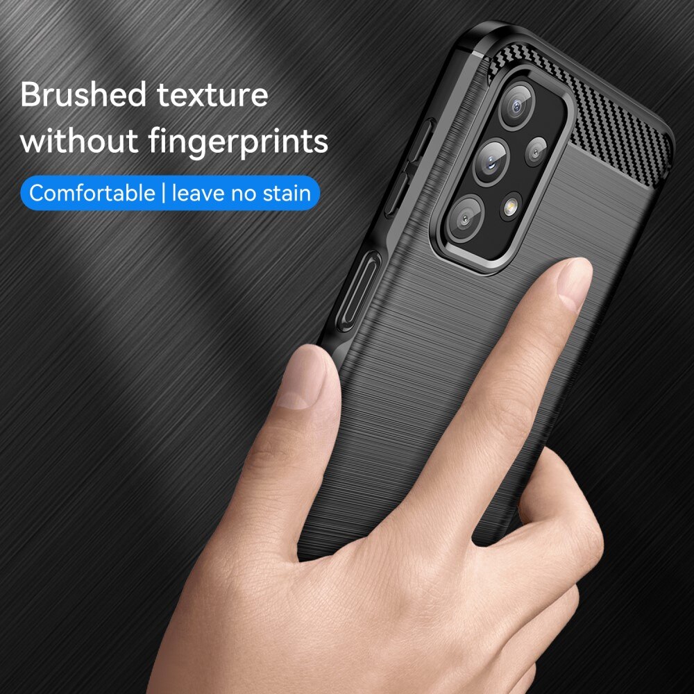 Cover TPU Brushed Samsung Galaxy A23 Nero
