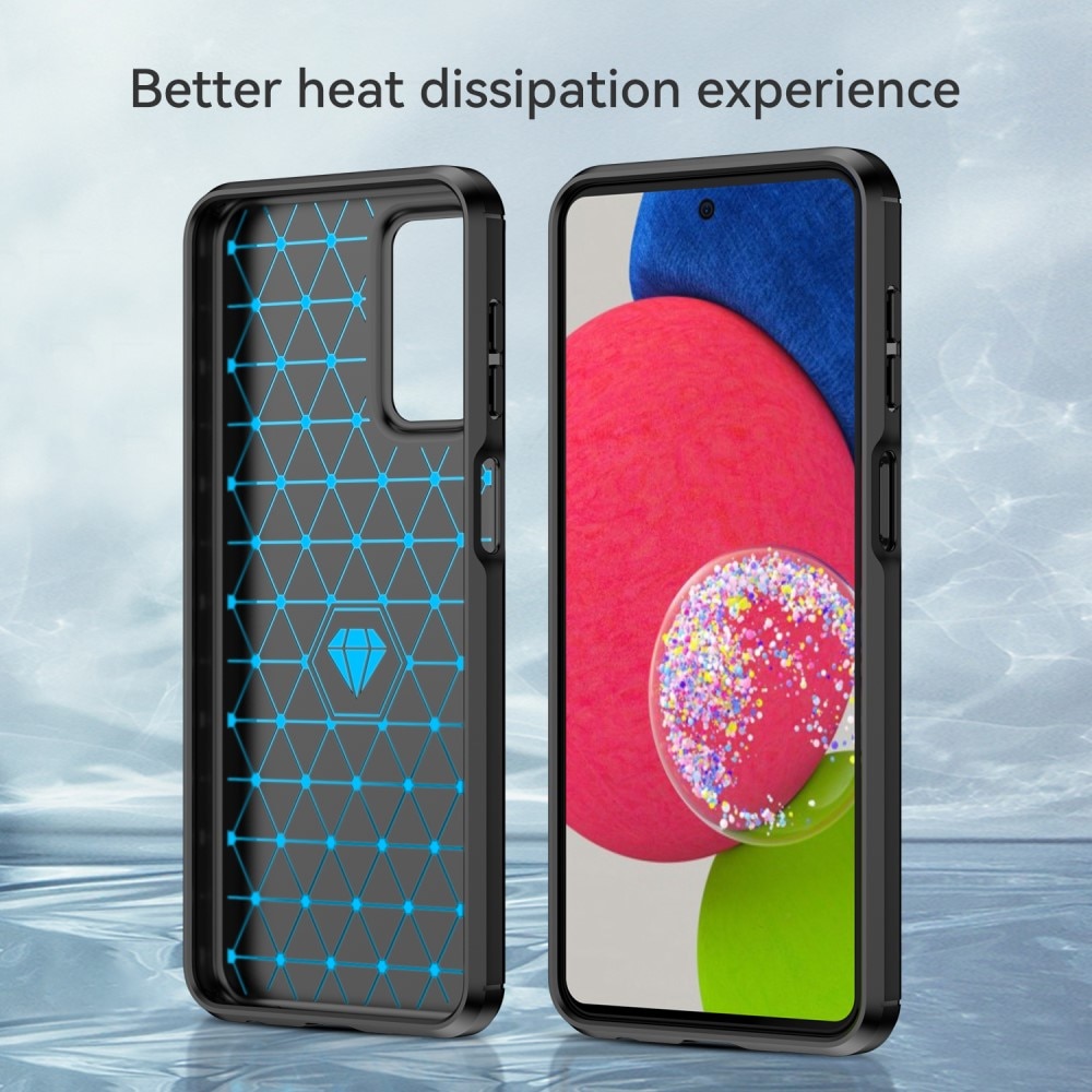 Cover TPU Brushed Samsung Galaxy A23 Nero