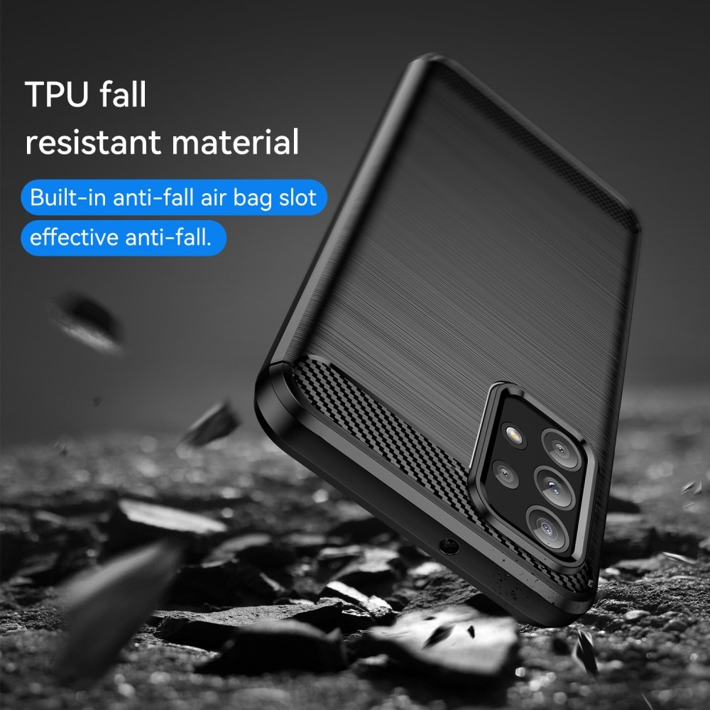 Cover TPU Brushed Samsung Galaxy A23 Nero
