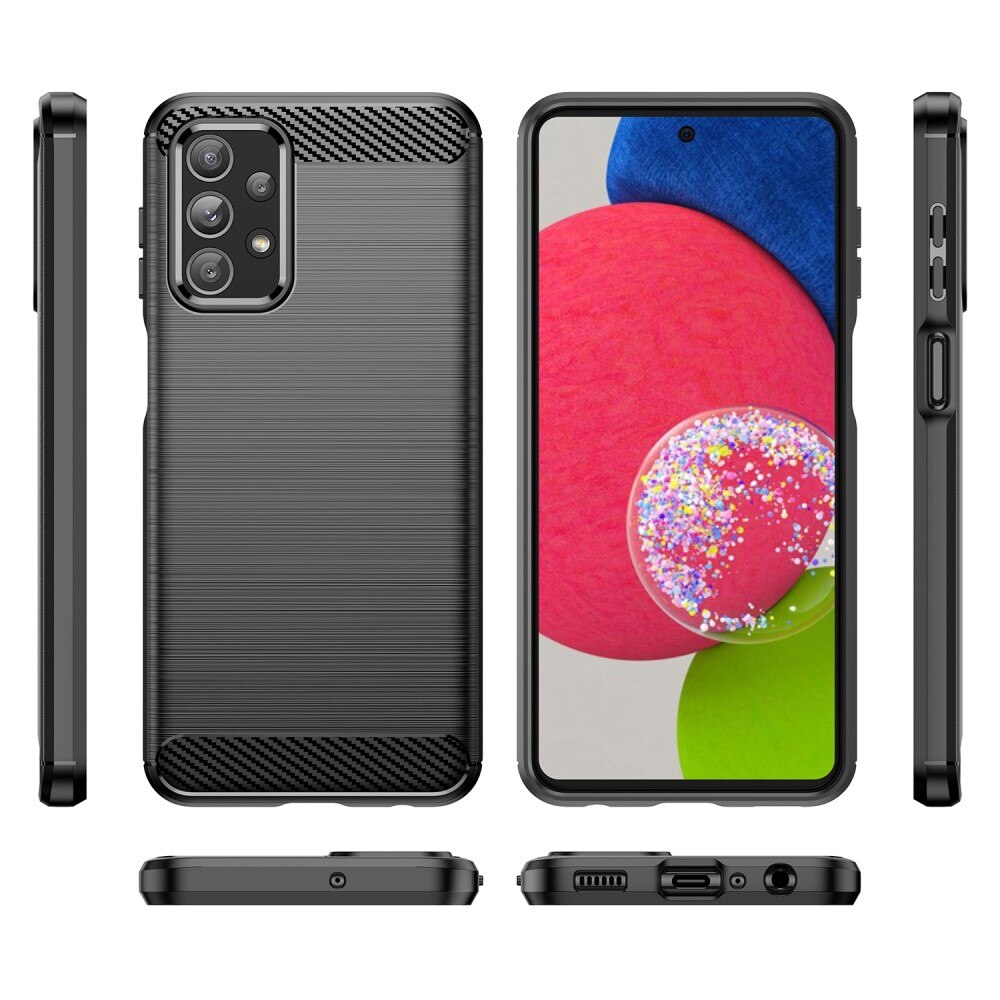 Cover TPU Brushed Samsung Galaxy A23 Nero