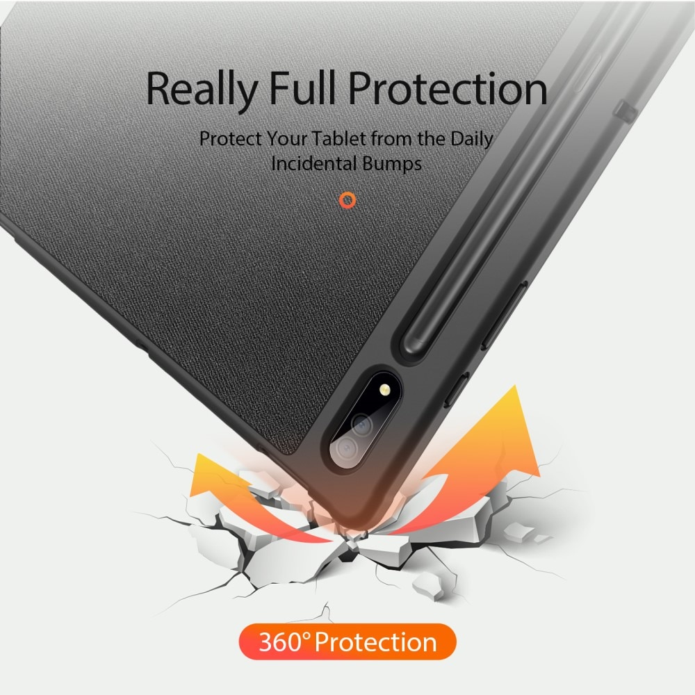 Cover Domo Tri-Fold Samsung Galaxy Tab S8 Ultra Black