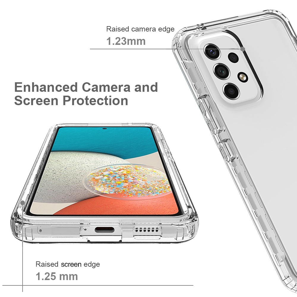 Cover protezione totale Samsung Galaxy A53 trasparente