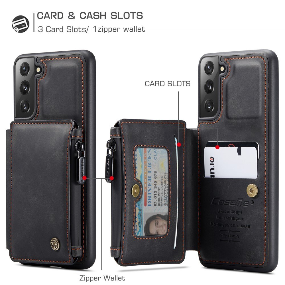 Cover Multi-Slot Samsung Galaxy S22 Nero