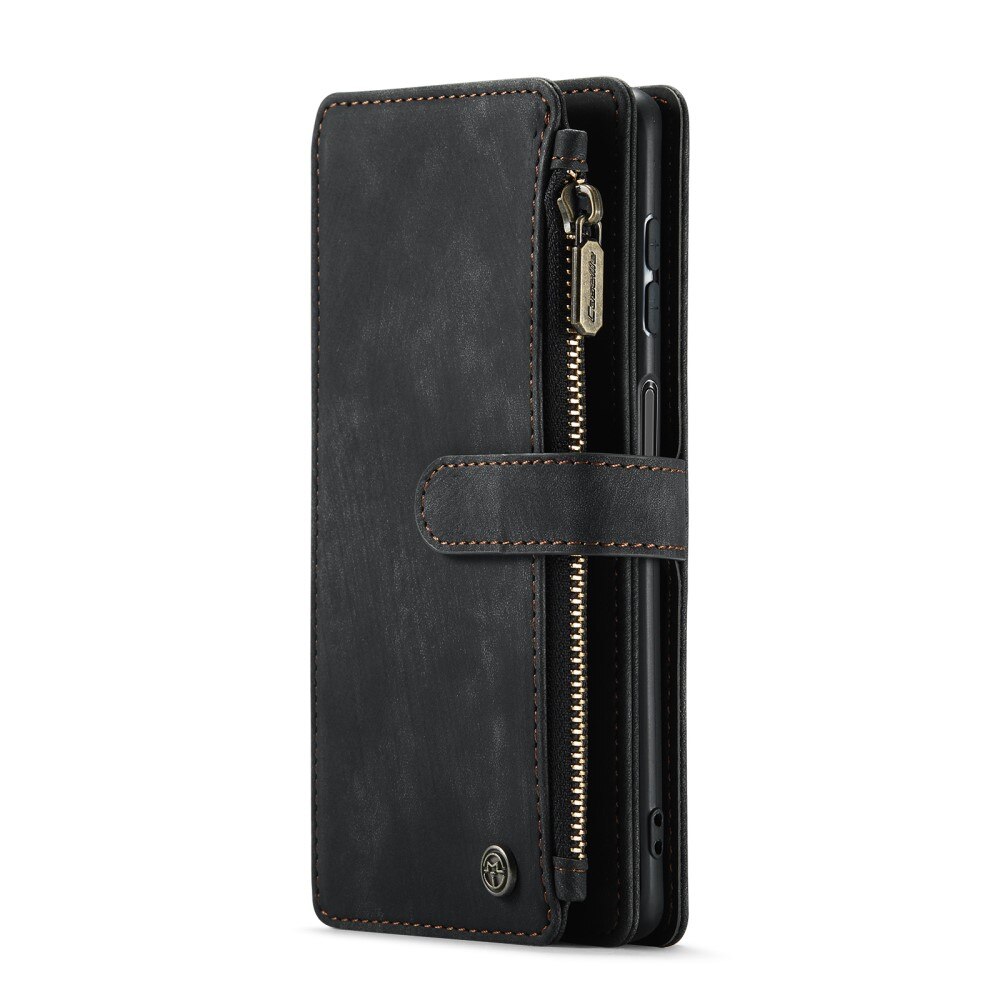 Custodie a portafoglio Zipper Samsung Galaxy A04s Nero