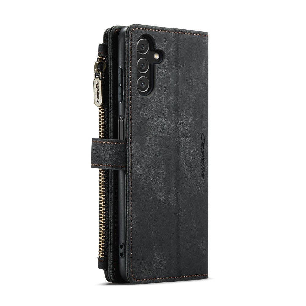 Custodie a portafoglio Zipper Samsung Galaxy A04s nero
