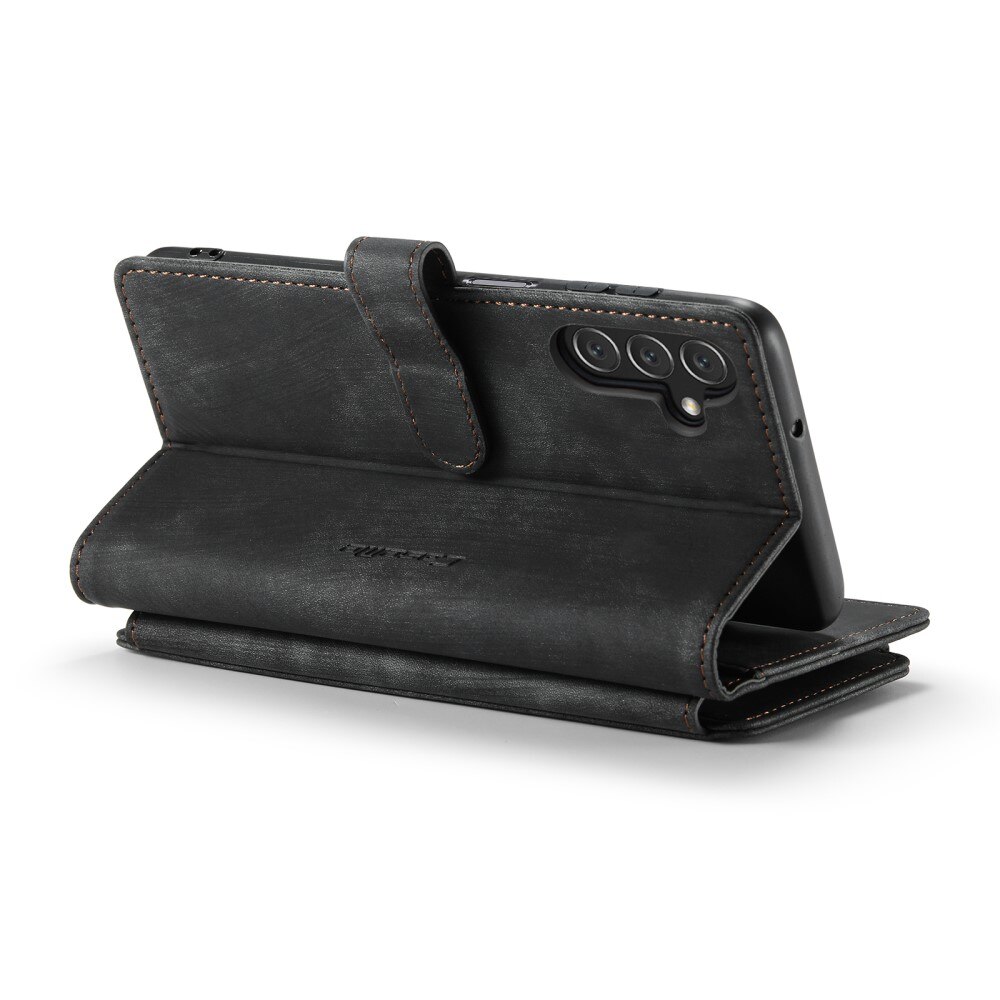 Custodie a portafoglio Zipper Samsung Galaxy A04s Nero