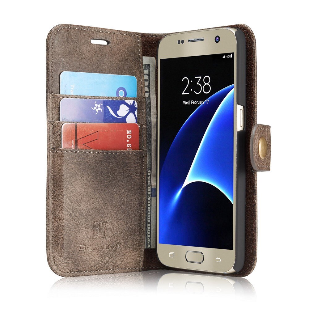 Cover portafoglio Magnet Wallet Samsung Galaxy S7 Marrone