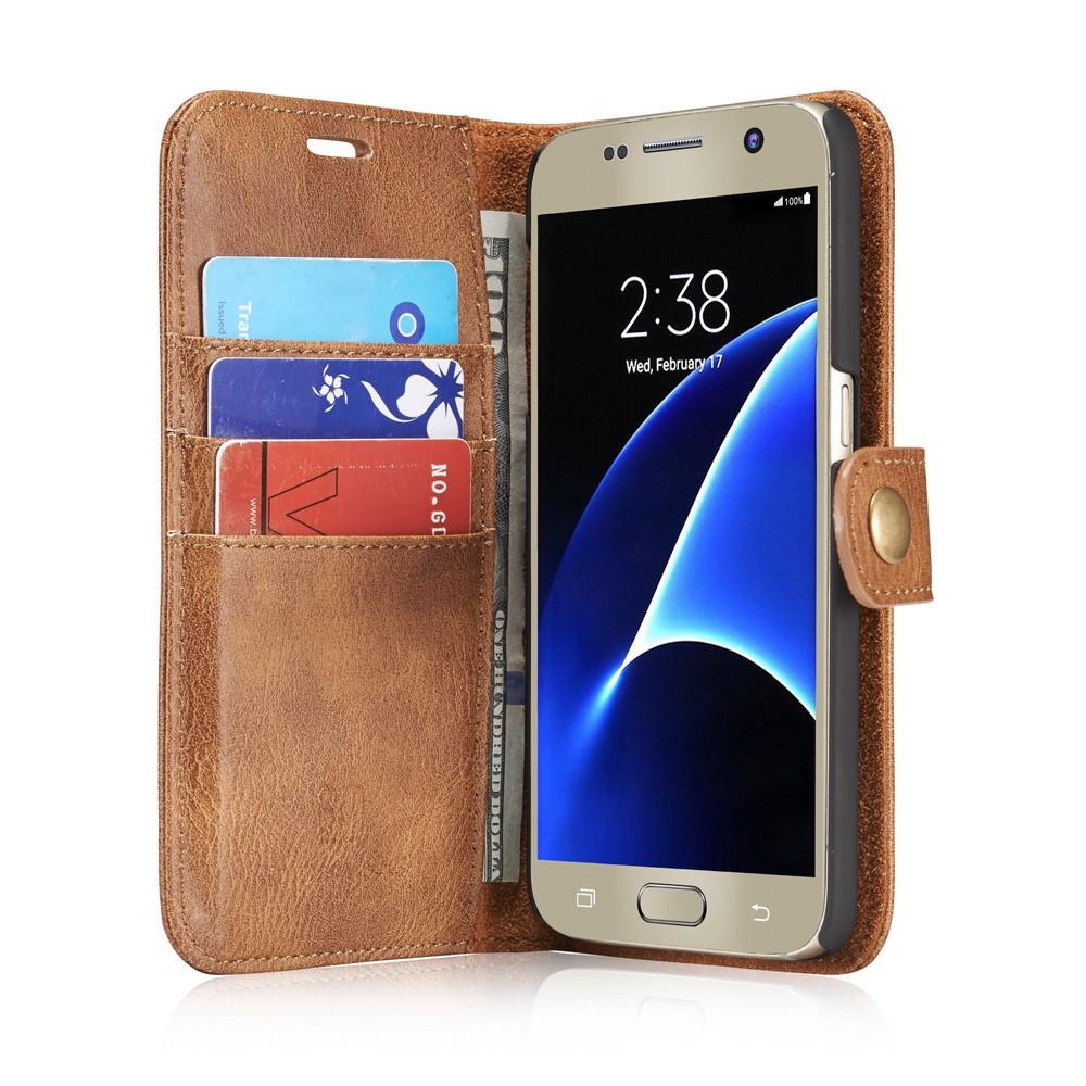 Cover portafoglio Magnet Wallet Samsung Galaxy S7 Cognac