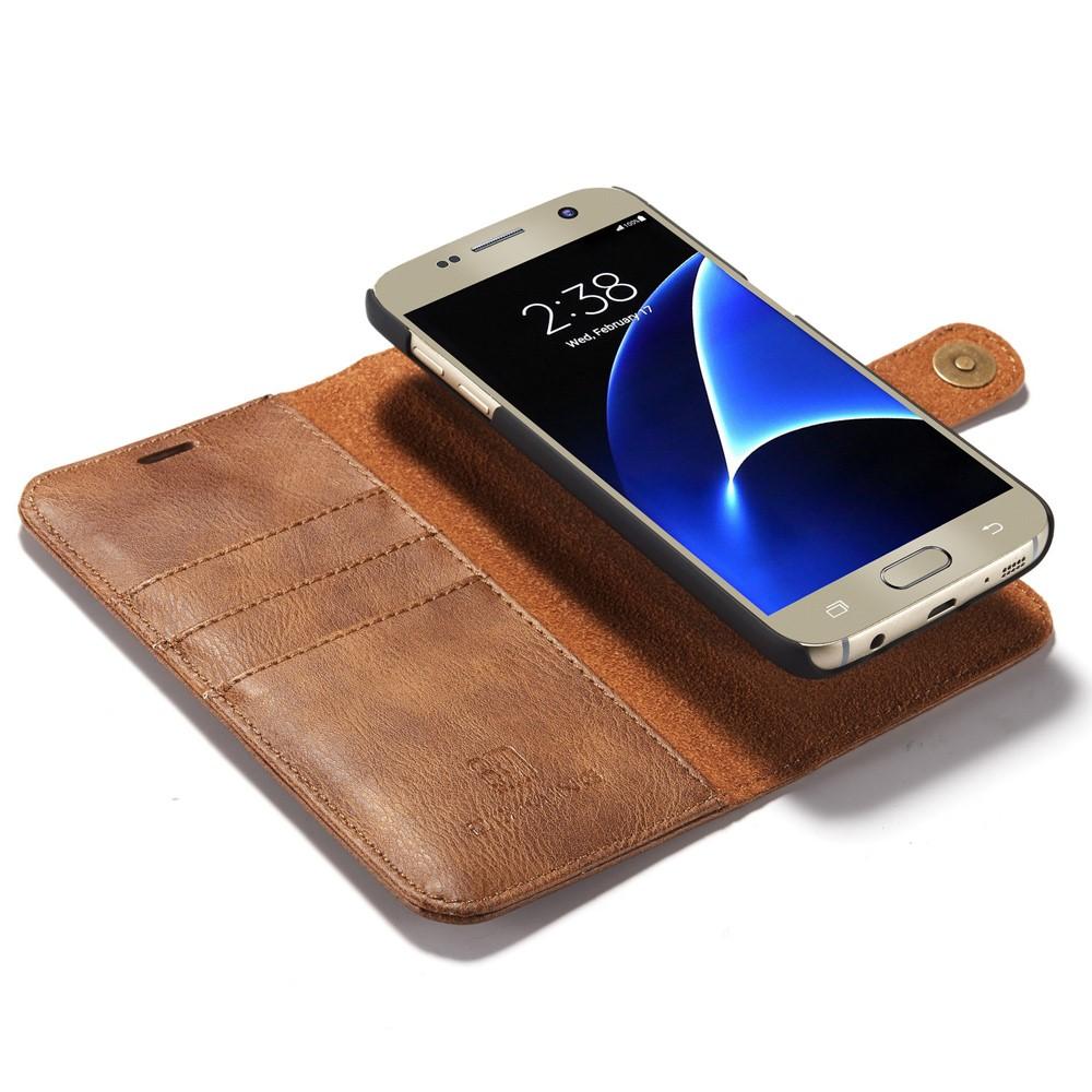 Cover portafoglio Magnet Wallet Samsung Galaxy S7 Cognac